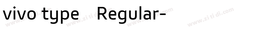 vivo type 简 Regular字体转换
